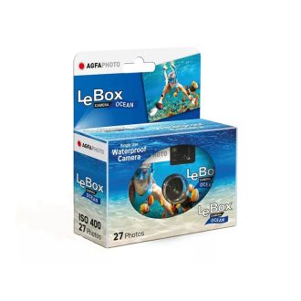   Agfaphoto LeBox Ocean 400/27 vízalatti egyszer használatos filmes fényképezőgép, 2026.10. hóban lejár
