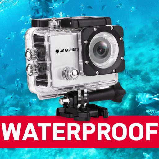 AgfaPhoto Realimove AC5000GR akciókamera, HD, 110°, wifi, 30m-ig vízálló tok