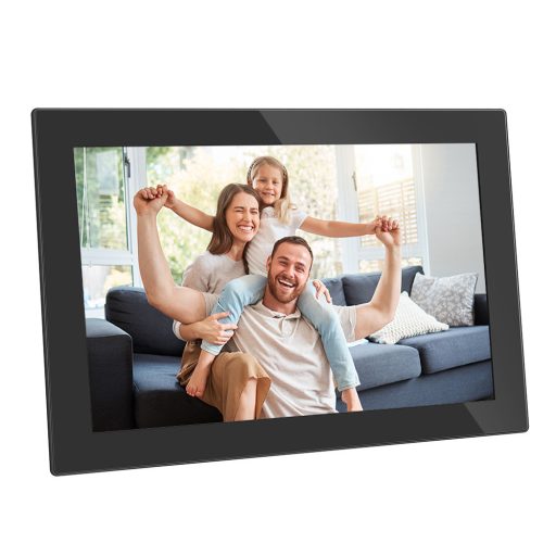 AgfaPhoto APF1000WIFI digitális képkeret 10" videó, hang, mozgásérzékelő, 32gb, Frameo, üveg, fekete