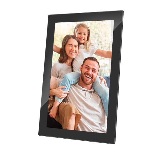 AgfaPhoto APF1000WIFI digitális képkeret 10" videó, hang, mozgásérzékelő, 32gb, Frameo, üveg, fekete