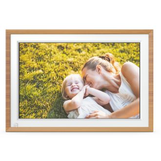   AgfaPhoto APF1000WIFI digitális képkeret 10" videó, hang, mozgásérzékelő, 32gb, Frameo, fa hatás