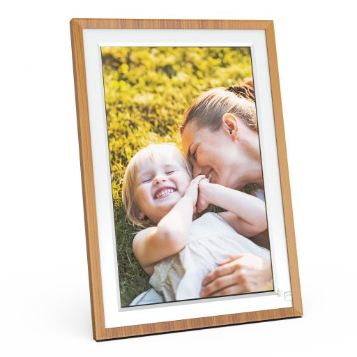 AgfaPhoto APF1000WIFI digitális képkeret 10" videó, hang, mozgásérzékelő, 32gb, Frameo, fa hatás