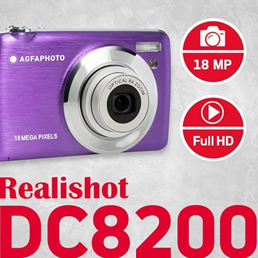 AgfaPhoto DC8200 kompakt digitális fényképezőgép, lila