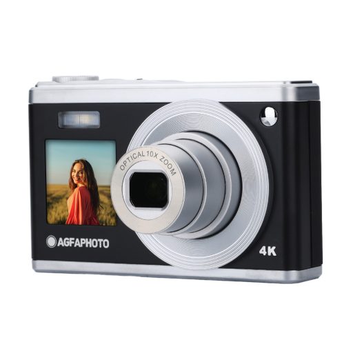 AgfaPhoto Realishot DC9200 digitális fényképezőgép, dupla kijelző, fekete