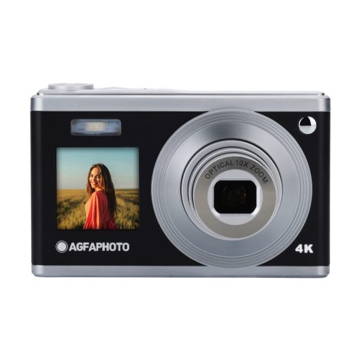 AgfaPhoto Realishot DC9200 digitális fényképezőgép, dupla kijelző, fekete