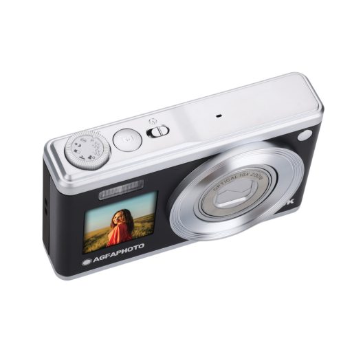 AgfaPhoto Realishot DC9200 digitális fényképezőgép, dupla kijelző, fekete