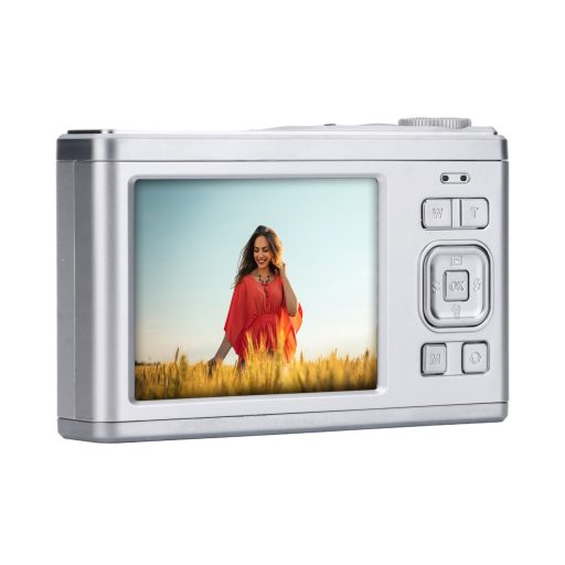 AgfaPhoto Realishot DC9200 digitális fényképezőgép, dupla kijelző, ezüst