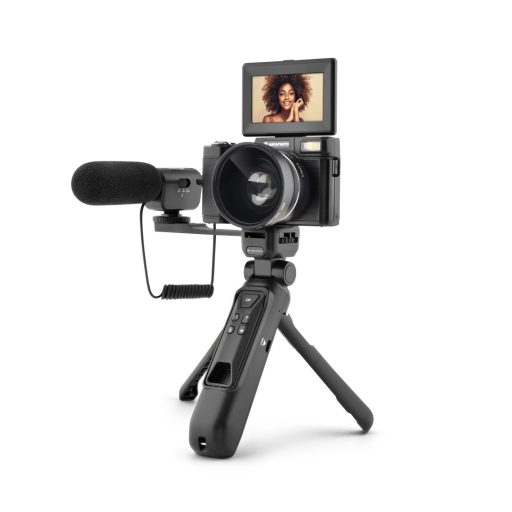 AgfaPhoto Realishot VLG4KDIG Vlogger fényképezőgép, 16x digitális zoom