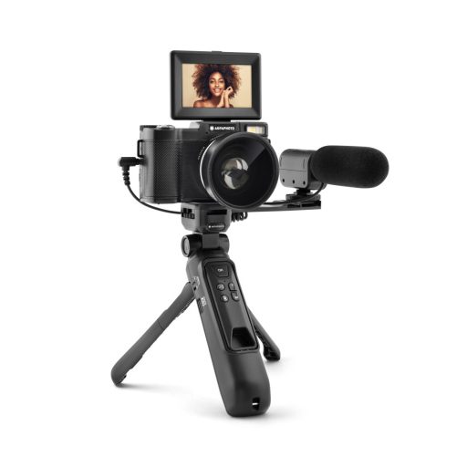 AgfaPhoto Realishot VLG4KDIG Vlogger fényképezőgép, 16x digitális zoom