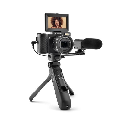 AgfaPhoto Realishot VLG4KOPT Vlogger fényképezőgép, 5x optikai zoom