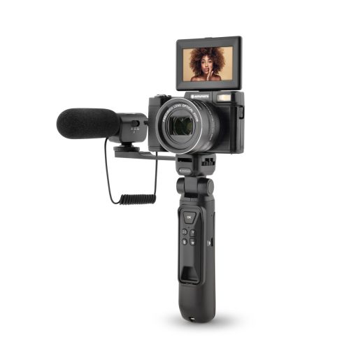 AgfaPhoto Realishot VLG4KOPT Vlogger fényképezőgép, 5x optikai zoom