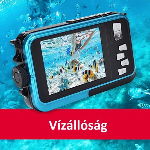 AgfaPhoto WP8000 vízálló kompakt digitális fényképezőgép, kék