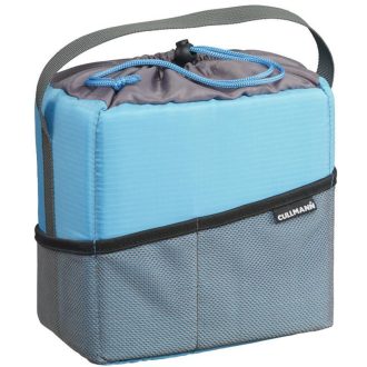   Cullmann Camera Container összehajtható, párnázott f.gép tároló, M, fekete/ciánkék