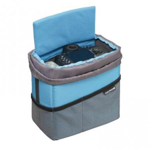 Cullmann Camera Container összehajtható, párnázott f.gép tároló, M, fekete/ciánkék
