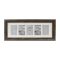 Kenro Bergamo Rustic Brown multi képkeret, 5db 10x15, faerezet hatás, barna