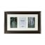 Kenro Bergamo Charcoal multi képkeret, 3db 10x15, faerezet hatás, ezüstszínű matt szegély, szénbarna