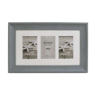   Kenro Bergamo Grey multi képkeret, 3db 10x15, faerezet hatás, szürke
