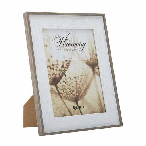 Kenro Harmony Classic képkeret, 13x18cm, faerezet hatás, törtfehér natúr
