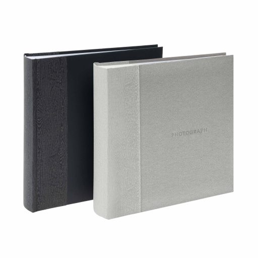 Kenro Kington fotóalbum, memo, 200db 10x15, faerezet minta, PHOTOGRAPH dombornyomott felirat, fekete
