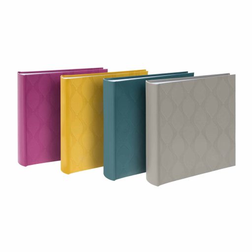 Kenro Inca Design fotóalbum, memo, 200db 10x15, dombornyomott mintájú borító, szürke