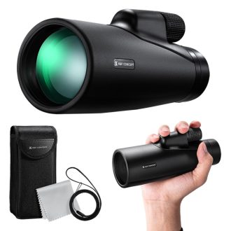   K&F Concept 12x50 HD monokulár távcső, BAK4, IP65 vízálló, fekete