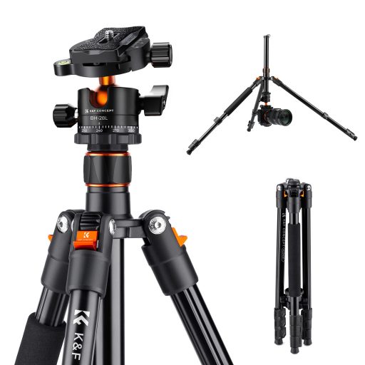 K&F Concept K234A1+BH-28L állvány, 156cm magasság, 10kg teherbírás