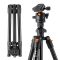 K&F Concept K224A1+BH-28L állvány, fekete-narancssárga, telefontartóval