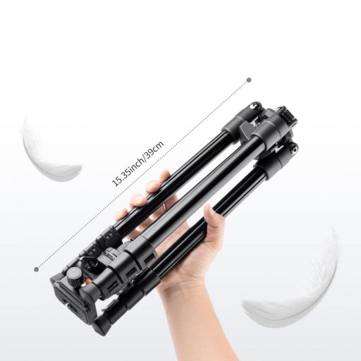 K&F Concept K224A1+BH-28L állvány, fekete-narancssárga, telefontartóval