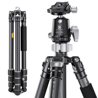   K&F Concept X284C4+BH-36 karbon állvány + monopod, 172cm magasság, 16kg teherbírás