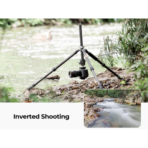 K&F Concept X284C4+BH-36 karbon állvány + monopod, 172cm magasság, 16kg teherbírás