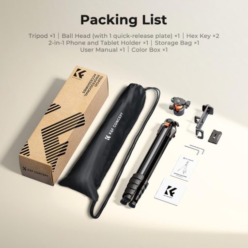 K&F Concept A305A1 + BH-40 állvány, telefon adapter
