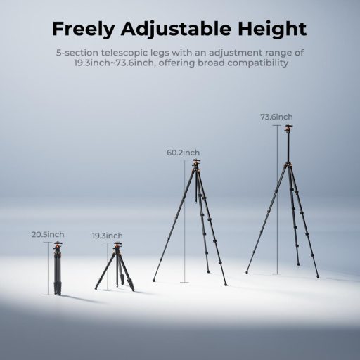 K&F Concept A305A3 + BH-40 állvány, telefon adapter