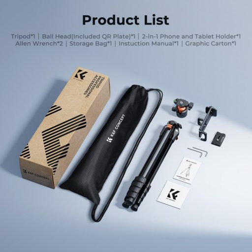 K&F Concept A305A3 + BH-40 állvány, telefon adapter