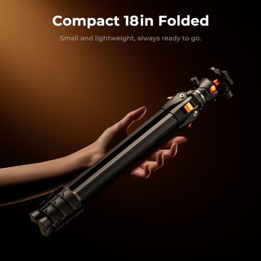 K&F Concept A304A3 állvány BH-40 gömbfej, 172cm magasság, 10kg teherbírás, telefontartóval