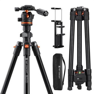 K&F Concept O234A3 + BH-36 videó állvány, telefon adapter