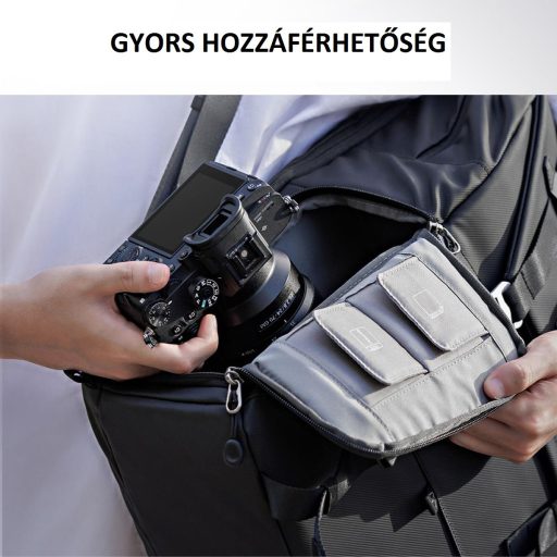 K&F Concept Beta Backpack 20 literes, fotós hátizsák, fekete színben, V6