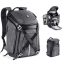 K&F Concept Alpha Backpack 25 literes, fotós hátizsák, vízálló, szürke