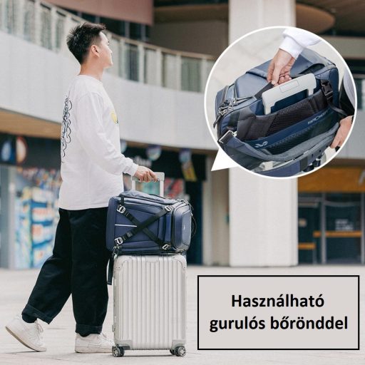 K&F Concept Alpha Backpack 25 literes, fotós hátizsák, vízálló, kék