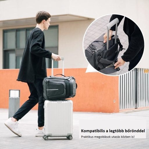 K&F Concept Alpha Backpack 25 literes, fotós hátizsák, vízálló, szürke