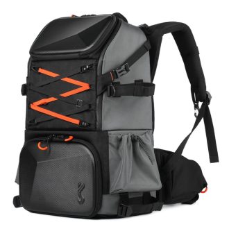   K&F Concept Beta Backpack 32 literes, fotós hátizsák, vízálló, fekete-narancs színben