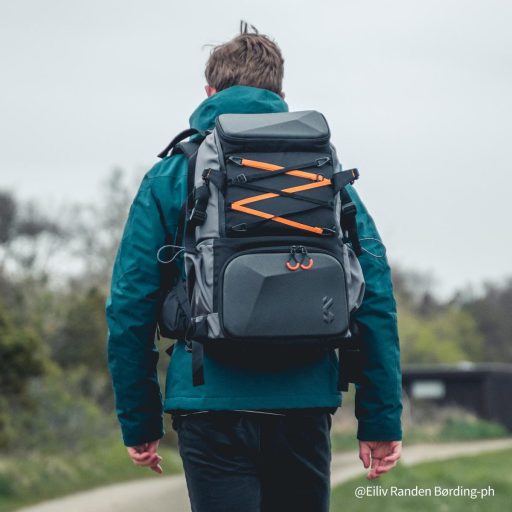 K&F Concept Beta Backpack 32 literes, fotós hátizsák, vízálló, fekete-narancs színben