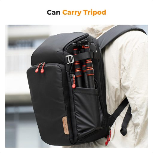 K&F Concept Alpha Air fotós hátizsák 25L, fekete piros