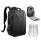 K&F Concept hardshell professzionális kamera hátizsák, 22L, 15.6 laptop zseb, fekete