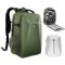 K&F Concept hardshell professzionális kamera hátizsák, 22L, 15.6 laptop zseb, zöld