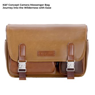   K&F Concept Sling Bag 10L Urban Wander 11, Gobi brown, bőrhatású felület, sötét barna