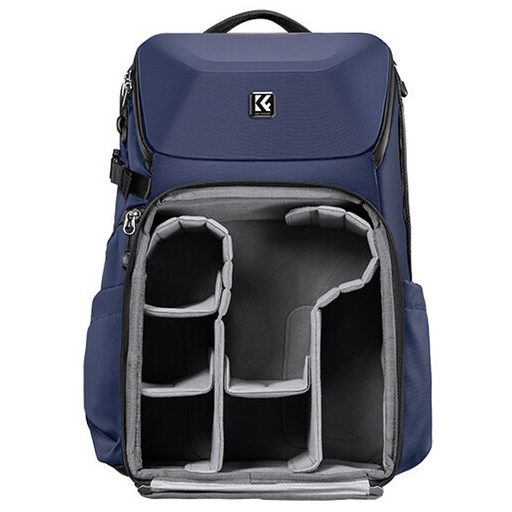 K&F Concept Alpha Backpack 20L, fotós hátizsák, vízálló, kék