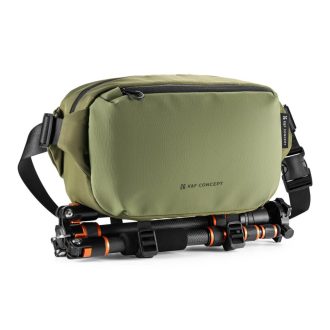K&F Concept Alpha Sling 10L, fotós oldaltáska, zöld