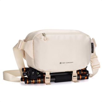 K&F Concept Alpha Sling 10L, fotós oldaltáska, bézs