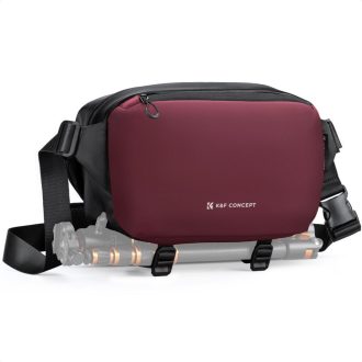 K&F Concept Alpha Sling 10L, fotós oldaltáska, bordó