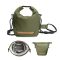 K&F Concept Urban Wander 11, 5L, fotós oldaltáska, zöld